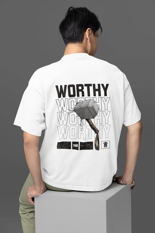 Almighty Thor Worthy Oversized Tshirt
